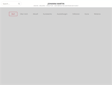 Tablet Screenshot of johannamartin.de